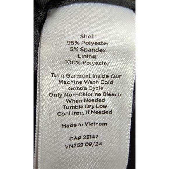 Beautiful Talbots Black and Cream Print Dress, cowl neck - Picture 12 of 12